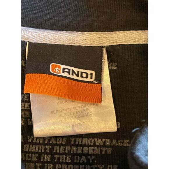And1 Locker Room Collection Zip-Up Jacket Size XL Black - Picture 2 of 10
